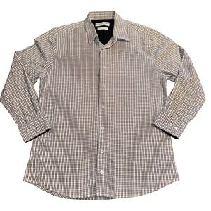 Nick Graham Everywhere Stretch Modern Fit Men's Large Plaid Long Sleeve Shirt‎